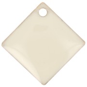 Losanghe/quadrati in metallo e resina epossidica 16x16 mm Crema x 8|raw }}