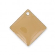 Losanghe/quadrati in metallo e resina epossidica 16x16 mm Beige x 8|raw }}