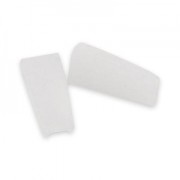 Punte di ricambio in nylon per pinza piatta - Bianco x2