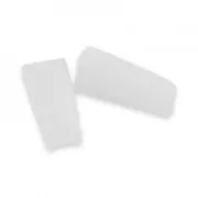 Punte di ricambio in nylon per pinza piatta - Bianco x2