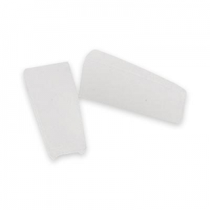 Punte di ricambio in nylon per pinza piatta - Bianco x2