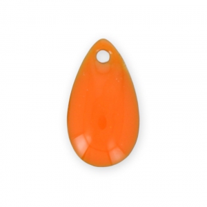 Gocce in metallo e resina epossidica 14x8 mm Arancione x 8