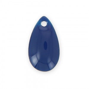 Gocce in metallo e resina epossidica 14x8 mm Blu Notte x 8