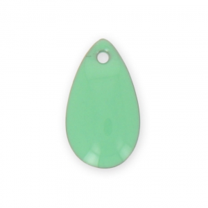 Gocce in metallo e resina epossidica 14x8 mm Mint x 8