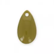 Gocce in metallo e resina epossidica 14x8 mm Oliva x 8