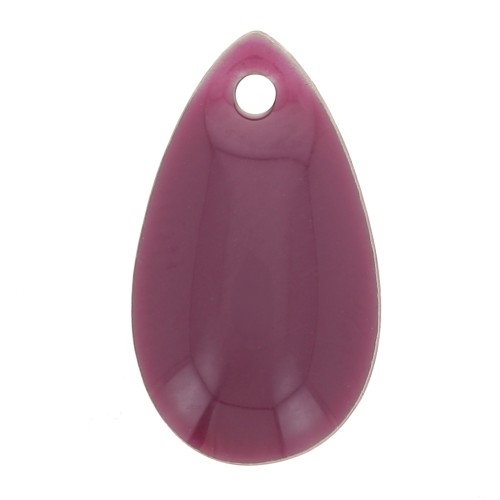 Gocce in metallo e resina epossidica 14x8 mm Viola x 8