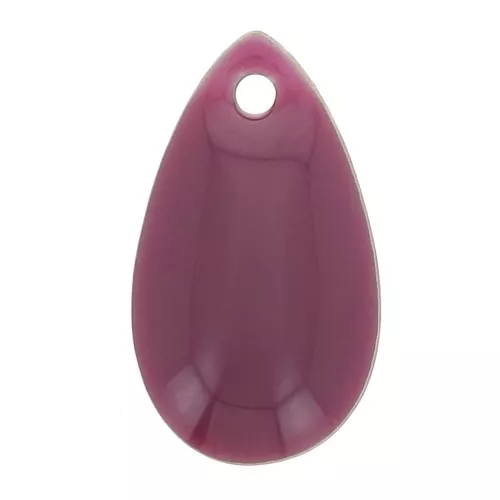 Gocce in metallo e resina epossidica 14x8 mm Viola x 8