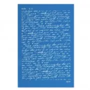 Silk Screen Moiko per pasta polimerica 74x105 mm - Scrittura 8.25