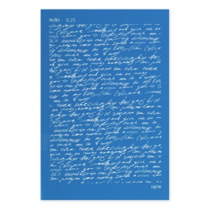 Silk Screen Moiko per pasta polimerica 74x105 mm - Scrittura 8.25