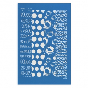 Silk Screen Moiko per pasta polimerica 74x105 mm - Curva 8.22