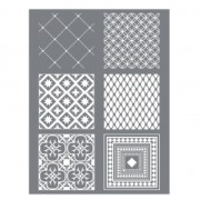 Silk Screen Graine Créative per pasta polimerica mm114x153- Quadrati|raw }}