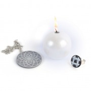 Pigmenti in polvere ad effetto metallico - argento x 8g