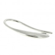 Orecchini decorati 20 mm placcatura argento fino anticato x2