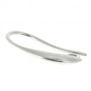 Orecchini decorati 20 mm placcatura argento fino anticato x2