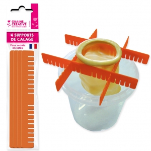 4 supporti di fissaggio per stampi in lattice