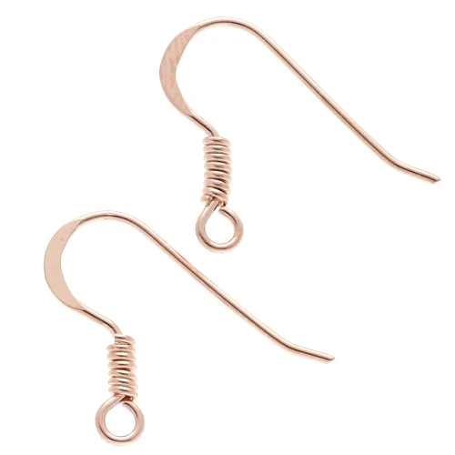 Ganci per orecchie 17 mm - Argento 925 Dorato x2