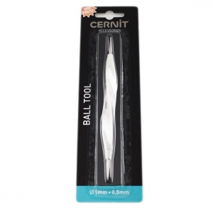 Attrezzo per modellare la pasta polimerica - Punta a biglia Cernit 1 e 0.5 mm