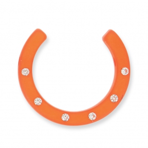 Polaris Ferro di cavallo - mezzaluna strass 30mm Hyacinth x1