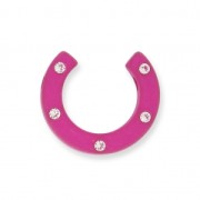 Polaris Ferro di cavallo - mezzaluna strass 22mm Fuchsia x1|raw }}