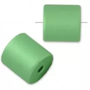 Perla cilindrica in alluminio anodizzato 10 mm Verde chiaro x1