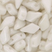 Perle in vetro Rep. Ceca Kite Beads 9x5 mm Chalkwhite Ceramic Look x10g|raw }}