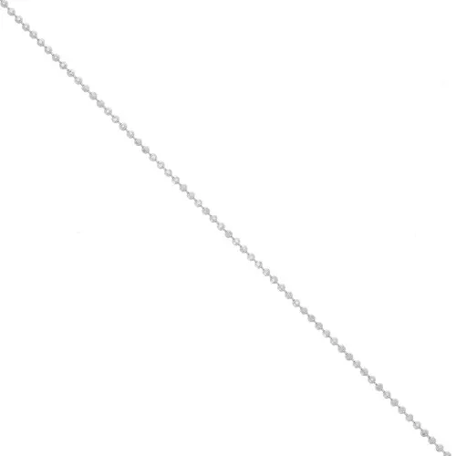 Catena a biglie sfaccettata 1.2 mm Argento 925 x 1m