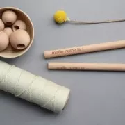 Bacchette in legno per tessitura per pareti 20 cm maille name is Run the cord -Kesi Art