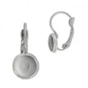 Monachelle per cabochon mm. 8 in acciaio inox x2