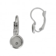 Monachelle per cabochon mm.  6 in acciaio inox x2|raw }}