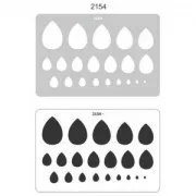 Modello rigido per pasta polimerica 152x100 mm Gocce