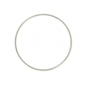 Base di montaggio e tessitura rotonda 40x1mm placcatura argento fino anticato