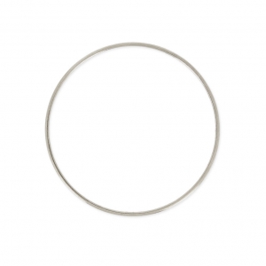 Base di montaggio e tessitura rotonda 40x1mm placcatura argento fino anticato