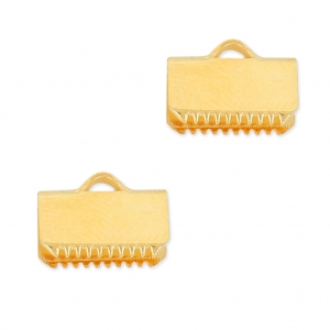 Puntali a vite da 10 mm - Dorati con oro fino x2