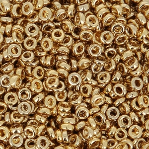 Spacer Miyuki 2.2 mm SPR2-0193 - 24kt Gold Light Plated x5g