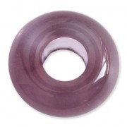 Perle in vetro Vintage par Puca® Rondelle 16x8 mm Light Amethyst x5|raw }}