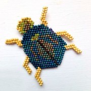 Miyuki Delica 11/0 DB2265 - Opaque Chartreuse Picasso x 8g