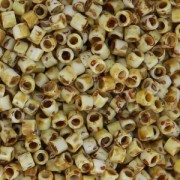 Miyuki Delica 10/0 DBM2262 - Opaque Yellow Picasso x8g|raw }}