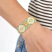 Miyuki Delica 10/0 DBM2264 - Opaque Turquoise Blue Picasso x8g