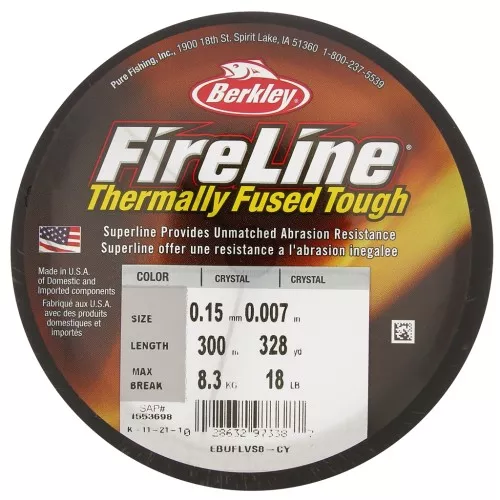 Filo Fireline - 0.15 mm (18LB) Crystal x300 m