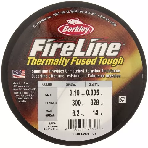 Filo Fireline - 0.10 mm (14LB) Crystal x300 m