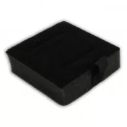 Spugnetta per valigia di trasporto bijoux 6x6.5x2 cm Nero