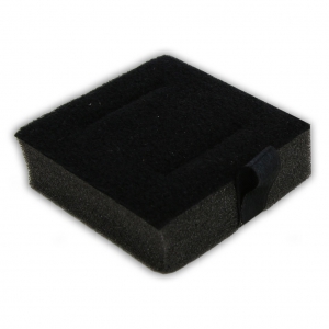 Spugnetta per valigia di trasporto bijoux 6x6.5x2 cm Nero