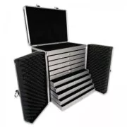 Spugnetta per valigia di trasporto bijoux 6x6.5x2 cm Nero