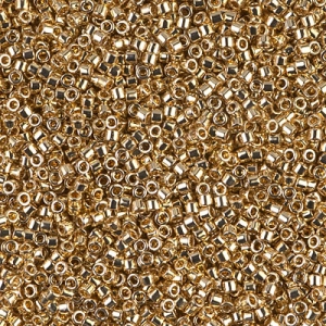 Miyuki Delica 11/0 DB0034 - Placcato in oro 24 carati x 50 g