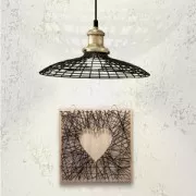 Kit String Art Neutro da personalizzare legno grezzo 22 x 22 cm per la deco DIY