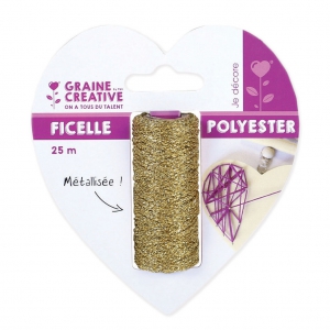 Filo sintetico metallizzato mm. 1 Dorato x 25 m