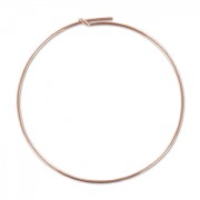 Orecchini da decorare mm. 45  x mm. 0.7 in  Gold filled Rosa x2|raw }}