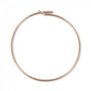 Orecchini da decorare mm. 30  x mm. 0.7 in Gold filled Rosa x2|raw }}