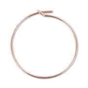 Orecchini da decorare mm. 25  x mm. 0.7 in Rose Gold filled x2|raw }}