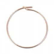 Orecchini da decorare mm. 25 x mm. 0.7 in Rose Gold filled x2